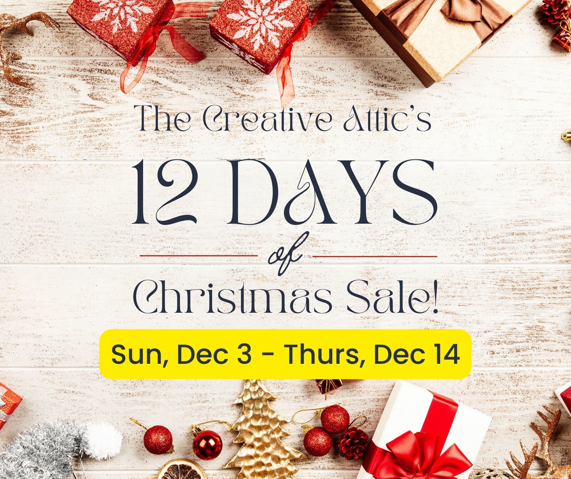 Ad for 12 Days of Christmas Sale